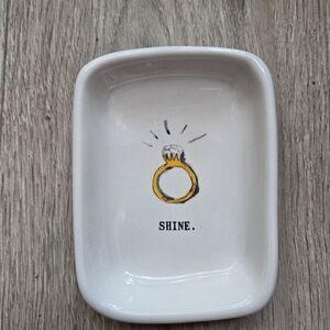 Shine Jewelry Tray in White and Gold